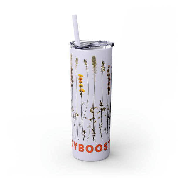 Skinny, Herbal Wrapped Tumbler with Straw, 20oz