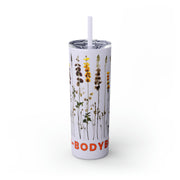 Skinny, Herbal Wrapped Tumbler with Straw, 20oz