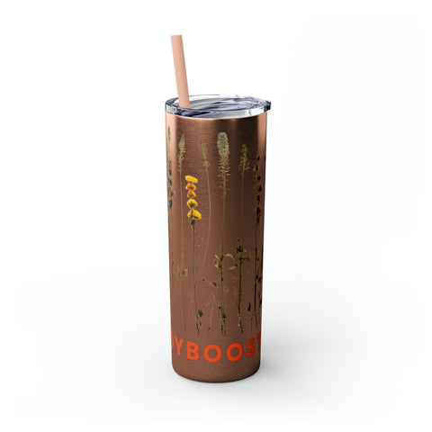 Skinny, Herbal Wrapped Tumbler with Straw, 20oz