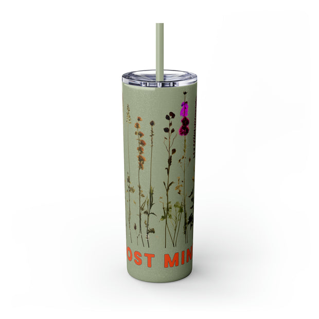 Skinny, Herbal Wrapped Tumbler with Straw, 20oz