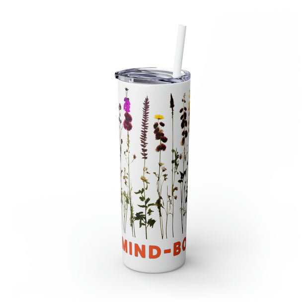 Skinny, Herbal Wrapped Tumbler with Straw, 20oz