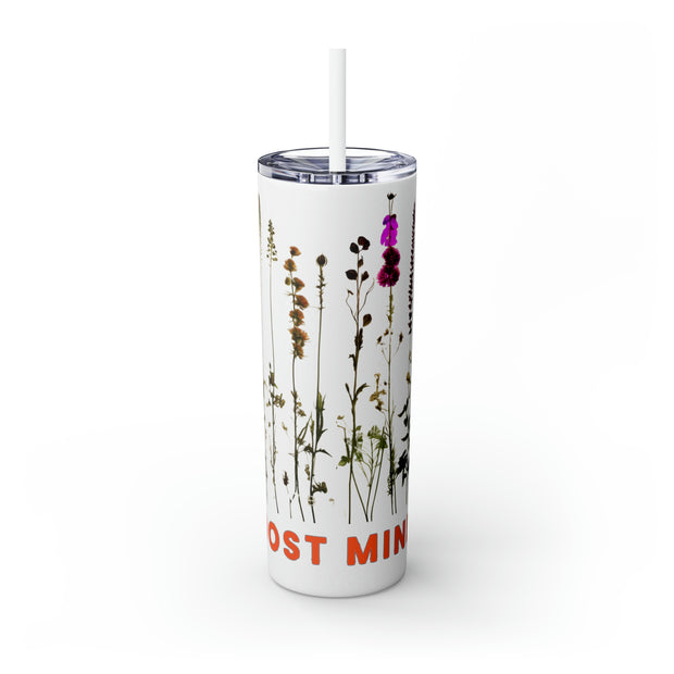 Skinny, Herbal Wrapped Tumbler with Straw, 20oz